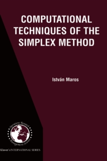 Image for Computational Techniques of the Simplex Method