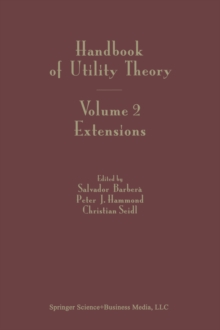 Image for Handbook of Utility Theory: Volume 2: Extensions