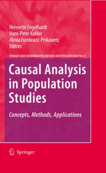 Image for Causal analysis in population studies: concepts, methods, applications
