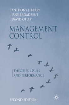 Image for Management control  : theories, issues and performance
