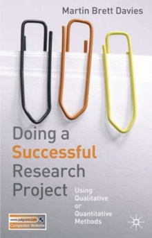 Image for Doing a successful research project  : using qualitative or quantitative methods