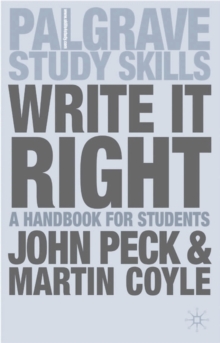 Image for Write it right  : a handbook for students