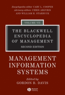 Image for The Blackwell Encyclopedia of Management, Management Information Systems