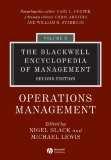 Blackwell Encyclopedia of Management