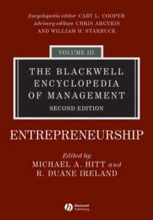 Image for The Blackwell Encyclopedia of Management, Entrepreneurship