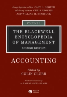 Image for The Blackwell encyclopedia of accounting