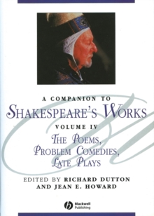 Image for A Companion to Shakespeare's Works, Volume IV