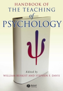 Image for Handbook of the teaching of psychology