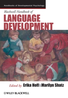 Image for Blackwell handbook of language development