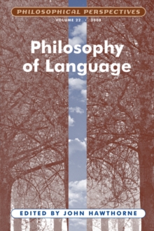 Philosophy of Language, Volume 22