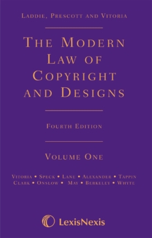 Image for Laddie, Prescott and Vitoria: The Modern Law of Copyright and Designs