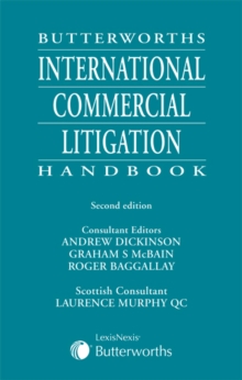 Image for Butterworths International Commercial Litigation Handbook