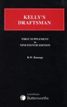 Image for Kelly's draftsman: First supplement to the 19th edition