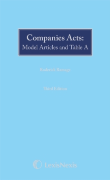 Image for Companies Acts: Model Articles and Table A