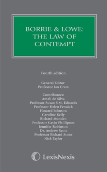Image for Borrie and Lowe: The Law of Contempt