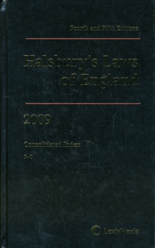 Image for HALSBURYS LAWS 5ED CONSOLIDATED