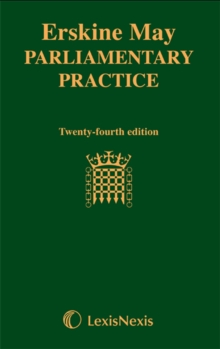 Image for Erskine May: Parliamentary Practice