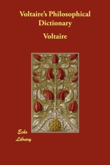 Image for Voltaire's Philosophical Dictionary