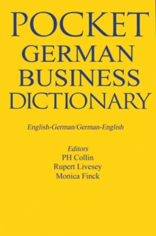 Image for Pocket German business dictionary: English-German/German-English
