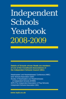 Image for Independent schools yearbook, 2008-2009  : boys' schools, girls' schools, co-educational schools and preparatory schools