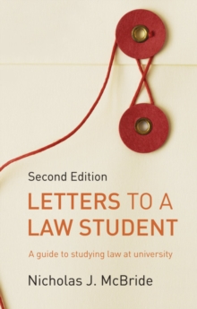 Image for Letters to a law student  : a guide to studying law at university