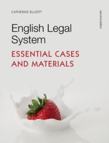 Image for English legal system  : essential cases and materials