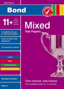 Image for Bond 11+ Test Papers Mixed Pack 2 Standard