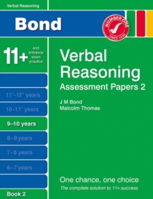 Image for Bond Assessment Papers Verbal Reasoning 9-10 Yrs Book 2