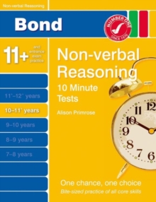 Image for Bond 10 Minutes Tests Non-Verbal Reasoning 10-11+ Yrs
