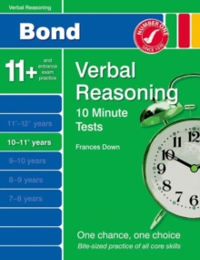 Image for Bond 10 Minute Tests Verbal Reasoning 10-11+ Yrs