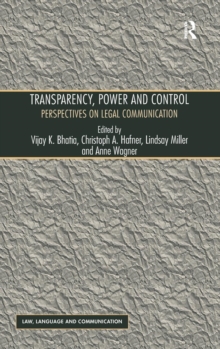 Image for Transparency, Power, and Control