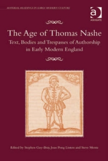 Image for The age of Thomas Nashe