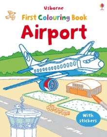Image for First Colouring Book with stickers : Airport