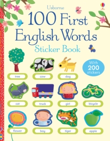 Image for 100 First English Words Sticker Book