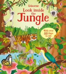 Image for Usborne look inside the jungle  : with over 80 flaps to lift