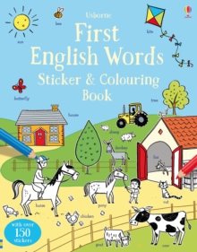 Image for First English Words Sticker and Colouring Book