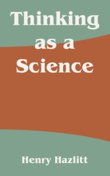 Image for Thinking as a Science