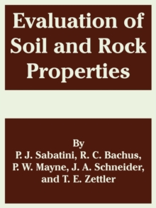 Image for Evaluation of Soil and Rock Properties