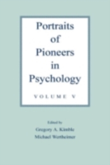 Image for Portraits of Pioneers in Psychology: Volume V
