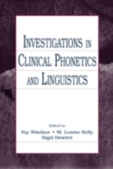 Image for Investigations in clinical phonetics and linguistics