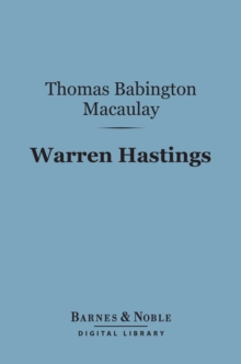 Image for Warren Hastings (Barnes & Noble Digital Library)