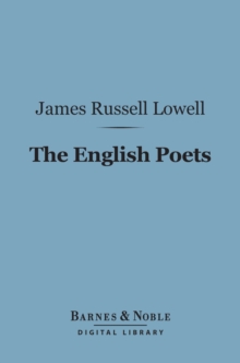Image for English Poets (Barnes & Noble Digital Library): With Essays on Lessing and Rousseau