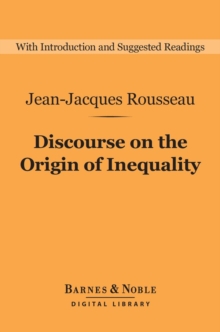 Image for Discourse on the Origin of Inequality (Barnes & Noble Digital Library)