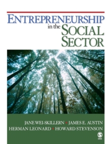 Image for Entrepreneurship in the Social Sector