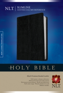 Image for NLT Slimline Center Column Reference Bible, Black