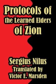 Protocols of the Learned Elders of Zion by Nilus, Sergius