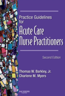 Image for Practice Guidelines for Acute Care Nurse Practitioners