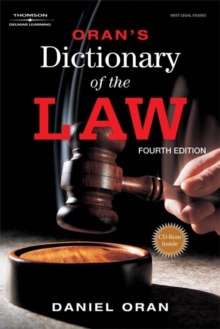 Image for Oran's Dictionary of the Law