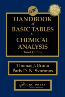 Image for CRC Handbook of Basic Tables for Chemical Analysis