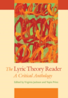 The Lyric Theory Reader: A Critical Anthology